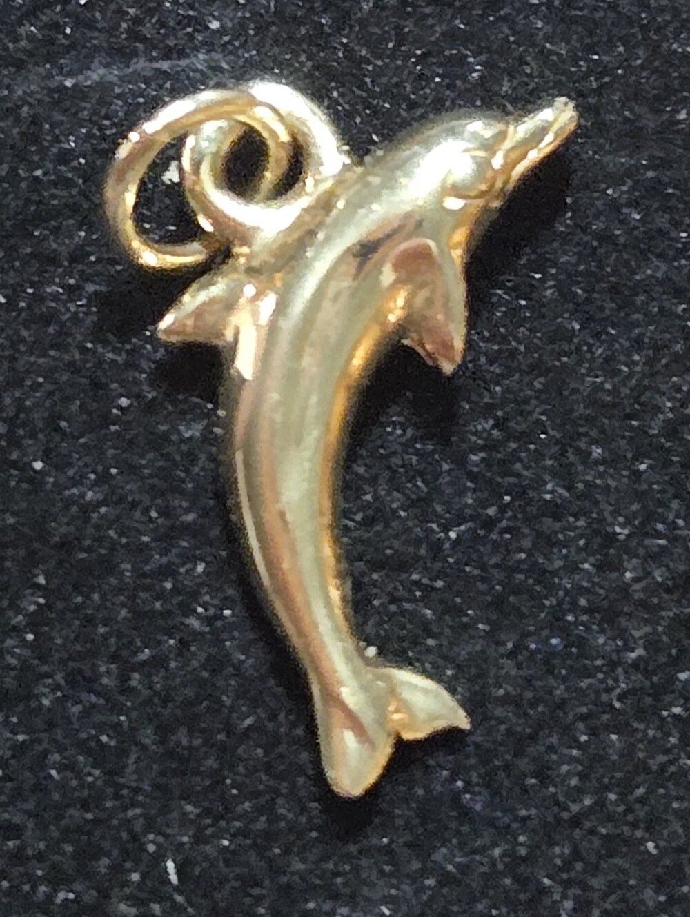 Gold Dolphin Charm Pendant - Women Jewelry